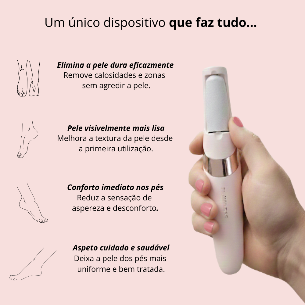 Lima elétrica para pés